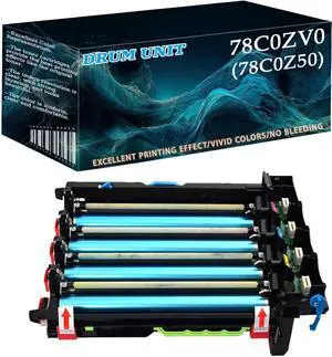 Ennovor 78C0ZV0 Black / Color Return Imaging Drum Kit Replacement (78C0Z50) Compatible for Lexmark MC2325adw MC2425adw MC2535adwe MC2640adwe Printer Black