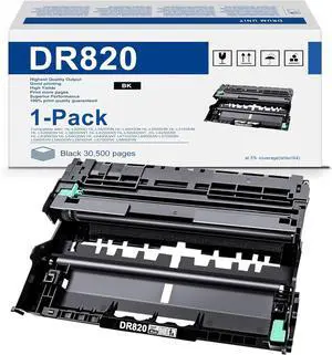 Ennovor DR820 Drum Unit Replacement for Brother DR820 DR-820 for HL-L6200DW HL-L5100DN HL-L5200DWT HL-L5200DW MFC-L6700DW MFC-L5700DW MFC-L5800DW MFC-L5900DW Printer (Black, 1 Pack)