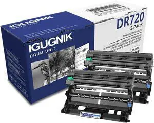 Ennovor 2 Pack DR720 Black Drum Unit Replacement for Brother DR720 Work with HL-5440D 5450DN 5470DW/DWT 6180DW/DWT DCP-8110DN 8150DN 8155DN 8510DN MFC-8710DW 8810DW 8910DW 8950DW/DWT| DR720