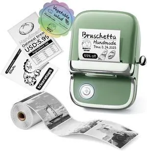 Ennovor Phomemo M150 Label Maker, Bluetooth Thermal Label Maker Machine with Tape, Upgrade Mini Thermal Label Printer for Barcode, Address, Mailing, Compatible with Phone & PC