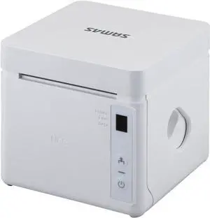 Ennovor HK SYSTEMS SAM4s Gcube-102D 80mm Direct Thermal Receipt Printer, Compact Design, 250mm/sec, USB Serial Ethernet Interface, Supports Windows, Android, and iOS, White