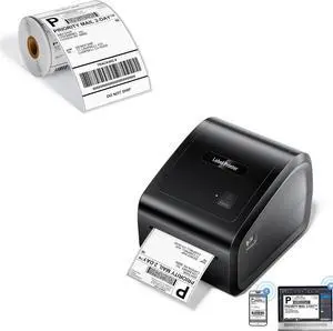 Ennovor D550 Pro Bluetooth and Ethernet Shipping Label Printer with 1 Roll 250pcs Thermal Labels