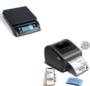 Ennovor D450BT Shipping Label Printer 4x6 & Shipping Scale, Suitable for Shipping Packages, Small Business, Office, Home, Compatible with USPS, Etsy