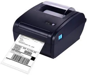 Ennovor Walfront BT Thermal Label Printer Desktop Shipping Package Label Printer Compatible with UPS for Small Business Receipts (USB and BT Connect US)