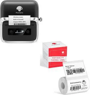 Ennovor Phomemo M250 Label Maker, Label Printer for Barcode, Address, Home, Business, with 1.96 x 1.18 Thermal Sticker Labels