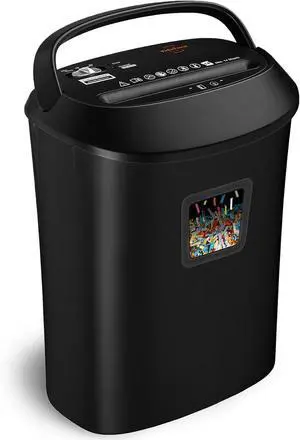 Ennovor Paper Shredder,VidaTeco 58dB 14-Sheet Cross-Cut Shredder with US Patented Cutter,Also Shreds Card/CD, Heavy Duty Paper Shredding Machine for Home Office,Fast with Auto Jam Proof,6.6-Gallon Bin