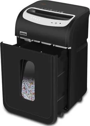 Ennovor 25-Sheet Paper Shredder for Home Office Heavy Duty Cross Cut Paper Shredder for Home Office,Document Shredding Machine with 58dB,Shred CD/Card with 7.9-Gal Bin,AUTO Jam Proof