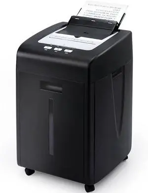 Ennovor 200 Sheets Commercial Paper Shredder: P-5 Micro Cut Auto Feed Shredder, 60 Mins Heavy Duty Paper Shredder for Home Office, Shred Paper/CD/Credit Card, Big Shredder with 9.3 Gal Pullout Bin