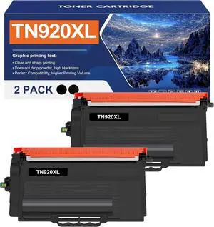 Ennovor Toner Bank TN920XL TN920 Toner Cartridge HL-L6210DW Compatible for Brother TN920 TN920XL TN-920XL TN920XXL for Brother HL-L6210DWT HL-L5210DN HL-L5210DW HL-L5210DWT High Yield Printer 2 Pack
