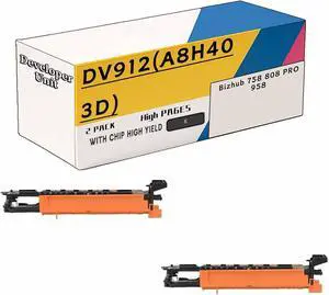 Ennovor DV912(A8H403D) Developer Unit Compatible for Konica Minolta Bizhub 758 808 PRO 958 Printers 2Packs