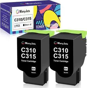 Ennovor 2-Pack C310/C315 Toner Cartridges Black - High-Yield Replacement for Xerox 006R04356 006R04357 Compatible for Xerox C310 C310DNI C310DNIM C315 C315DNI Printer,3000 Pages per Cartridge