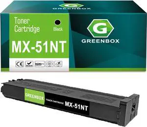 Ennovor GREENBOX Compatible MX51NT High Yield Toner Cartridge Replacement for Sharp MX-51NT for MX-4110N 4111N 4140N 4141N 5110N 5111N 5140N 5141N Printer (40,000 Pages, 1 Black)