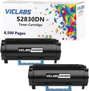 Ennovor GGCTW S2830 S2830DN Toner cartridges replacement for DELL S2830 S2830DN Toner Cartridge for use in Dell S2830DN S2830 DN 593 fr3hy 593-BBYP CH00D 3RDYK TC2RH 593-BBYO Printers.(2- Pack, Black)