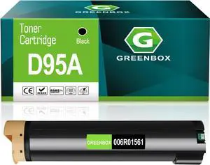 Ennovor GREENBOX Remanufactured D95A D110 D125 006R01561 Black Toner Cartridge Replacement for Xerox D95 D95A D110 D125 ED95A ED125 Printers (65,000 Pages High Yield, 1 Black)