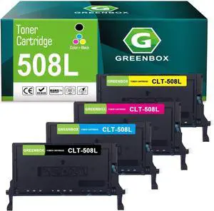Ennovor GREENBOX Compatible CLT-508L CLP-620ND CLP-670N Toner Cartridge Replacement for Samsung CLP 670 CLT-K508L CLT-C508L CLT-M508L CLT-Y508L CLP-620 CLP-620ND CLP-670 CLP-670N CLP-670ND Printers