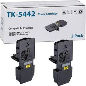 Ennovor TK-5442 TK5442 Black Toner Cartridge Compatible for TK-5442K for ECOSYS MA2100cwfx PA2100cwx Model Laser Printer (2800 Pages,2-Pack)