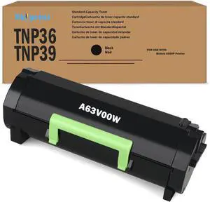 Ennovor TNP36 TNP39 Black Toner Cartridge 10,000 Pages Compatible with Konica Minolta TNP36 TNP39 Toner for Bizhub 3300P Printer. A63V00W