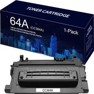 Ennovor 64A CC364A Black Toner Cartridge Compatible 64A CC364A Toner Replacement for HP P4014n P4014dn P4015n P4015dn P4015tn P4015x P4515n P4515tn P4515x (1 Pack).