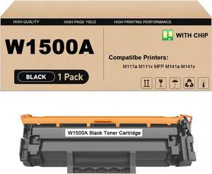 Ennovor 150A W1500A Toner Cartridge Use for M111a M111x MFP M141a M141x Printers (1 Black) Ennovor 150A W1500A Toner Cartridge Use for M111a M111x MFP M141a M141x Printers (1 Black)