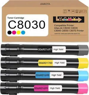 Ennovor AltaLink C8030 C8035 C8045 Toner Cartridge Replacement for Xerox AltaLink C8030 C8035 C8045 C8055 C8070 Printer -006R01697 006R01698 006R01699 006R01700 Toner Cartridge