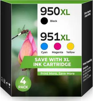 950XL 951XL Ink Cartridges OfficeJet Pro 8600 8610 8620 8630 Compatible for HP 950XL 951XL Ink Cartridges Combo Pack Replacement for Office Jet Pro 8600 8660 8640 8615 8110 276DW 251DW 271DW Printer