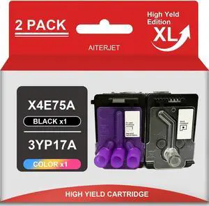 3YP17A X4E75A Print Head X4E75A 3YP17A Ink Cartridge Printehead for HP Smart Tank 500 600 700 for HP Smart Tank 660 670 700 6000 6001 7000 7001 7300 7301 7600 7602 Series Printer(1Black, 1Tri-Colour)