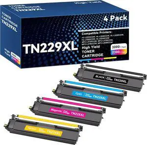 TN229XL Toner Cartridge TN-229XL Compatible for Brother TN 229XL TN229 Work with Brother MFC-L3720CDW MFC-L3780CDW HL-L3220CDW HL-L3280CDW HL-L3300CDW MFC-L3765CDW HL-L3295CDW HL-L8245CDW MFC-L8395CDW