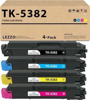 TK-5382K TK-5382C TK-5382M TK-5382Y TK5382 Toner Cartridge 4-Pack Replacement for Kyocera TK-5382 toner 1T02Z00US0 1T02Z0CUS0 1T02Z0BUS0 1T02Z0AUS0 for ECOSYS MA4000cifx MA4000cix PA4000cx Printer