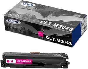 1-Pack CLT-M504S (SU296A) High Yield Magenta Toner Cartridge(with chip), Replacement for Samsung CLT-M504S (SU296A) for Xpress C1810W C1860FW CLX-4195 4195FW 4195N 4195FW 4170 CLP-415 415N Printer