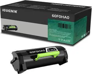 1 Pack 600HA (60F0HA0) Black Toner Cartridge Replacement for Lexmark 600HA (60F0HA0) Work with MX310dn MX611de MX511de MX410de MX611dhe MX610de MX511dhe MX510de MX511dte MX611dte | 600HA (60F0HA0)