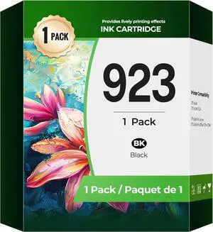 923 Black Ink Cartridge OfficeJet Pro 8135e 8139e 8138e 8122e ink Compatible with H p 923 Ink Cartridges black for OfficeJet Pro 8135e 8135 e 8139e 8139 e 8138e OfficeJet 8122e Printer (1-Pack, Black)