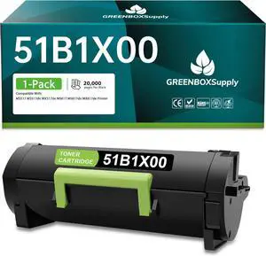 Compatible 51B1X00 Toner Cartridge Replacement for Lexmark 51B1H00 51B1000 Toner Cartridge High Yield for MS317dn MX317dn MS417dn MX417de MS517dn MX517de MS617dn MX617de Printer (Black, 1-Pack)