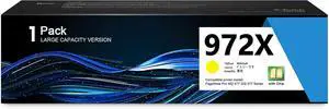 972X Ink Cartridge Yellow 1 Pack (with Chip) Compatible Replacement for HP972X Yellow Ink Cartridge 972A use with PageWide Pro 452dn 452dw 452dwt 477dn 477dw 477dwt 552dw 577dw 577z Printer | L0S04AN