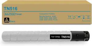TN516 TN515 TN514 TN513 TN512 TN324 TN326 Black Toner Cartridge AAJ7030 Replacement for Konica Minolta Bizhub C458 C558 C658 C258 C308 C368 C454 C554 458e 558e 658e 308e 368e 258e 454e 554e Printer