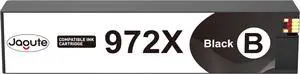 JAGUTE 972X Black Ink Cartridges Compatible with HP 972 work with PageWide Pro 477dw 577dw 452dw 477dn 452dn 577z 552dw P55250dw P57750dw color inkjet Printers high yield 972A(1 Pack,with latest chip)