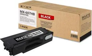 1 Pack MX-607HB Black Waste Toner Box MX-607HB High Yield 120,000 pages compatible Sharp MX 2630N 3050N 3050V 3070N 3070V 3550N 3550V 3570N 3570V 4050N 4050V 4070N 4070V 5050N 5050V Printer | MX607HB