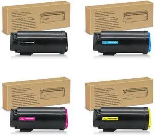 Remanufactured C600 C605 Toner Cartridge Replacement for Xerox versaLink 106R03899 106R03896 106R03897 106R03898 for C600 C600DN C600DT C600DX C600DXF C600DXP C605 C605X C605XLM printer (1BK/1C/1Y/1M)