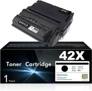 42X High Yield Black Toner Cartridge Q5942X (22,000 Pages) for Laser 4240n 4250 4250n 4250tn 4250dtn 4250dtnsl 4350n 4350tn 4350dtn 4350dtnsl Printer Replacement for HP 42X Q5942X 42A Q5942A Toner