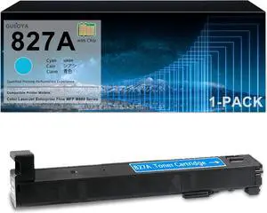 CF301A 827A Toner Cartridge with Chip (1-Pack) | 827A Cyan Toner Cartridge Replacement for HP 827A CF300A Toner Cartridge Compatible with Enterprise Flow MFP M880, M880z, M880z+, M880z+NFC Printer