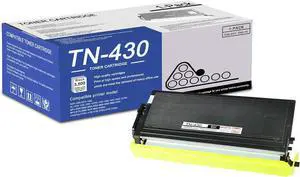 1-Pack Black TN430 Toner Cartridge: Compatible TN430 TN-430 Replacement for Brother DCP-1200 1400 HL-1230 1240 1470N 8300 MFC-9650 9700 9750 9800 9870 9880 P2500 IntelliFax-4100 4750 4750e Printer