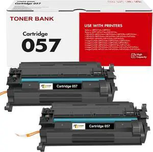 057 Toner Cartridge Black 2-Pack Compatible Replacement for Canon 057 057H CRG-057 MF445dw MF455dw Toner Cartridge for ImageCLASS MF445dw MF448dw LBP226dw LBP227dw LBP228dw MF449dw MF445 Printer Ink