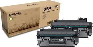 2-Pack 05A CE505A High Yield Black Toner Cartridge(with chip), Replacement for HP 05A CE505A for P2035 (CE461A) P2035n (CE462A) P2055 (CE456A) P2055d (CE457A) P2055dn (CE459A) P2055x (CE460A) Printer