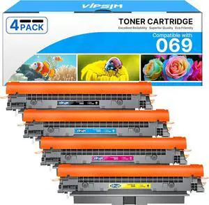 069 Toner Cartridge Set MF753Cdw: Replacement for Canon 069 Toner Cartridge Set 069H Work with Canon Color ImageCLASS Mf753cdw MF751Cdw MF752Cdw | 4 Pack for Canon Toner 069 Black/Cyan/Magenta/Yellow