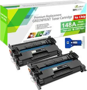 2 Packs 148A W1480A (NO CHIP with Tool) Compatible Toner Cartridges Standard Capacity 2900 Pages for H P Laserjet Pro 4001 4001n 4001dn 4001dw 4101fdn 4101fdw Printer, Doesn't Work with H P+ Printers