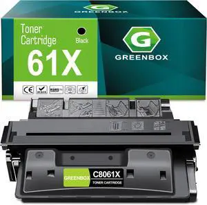 GREENBOX Compatible 61X C8061X High Yield Toner Cartridge Replacement for HP 61X C8061X Black Toner Cartridge for Laserjet 4100 4100N 4100TN 4100DTN 4100MFP 4101MFP Printer (1-Pack, 10,000 Pages)