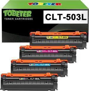 ToBeter Compatible CLT-503L Toner Cartridge Replacement for Samsung CLT 503L K503L Y503L M503L C503L 4 Pack for Samsung ProXpress SL-C3060FW C3010DW C3010ND Printer (1 Black 1 Cyan 1 Magenta 1 Yellow)