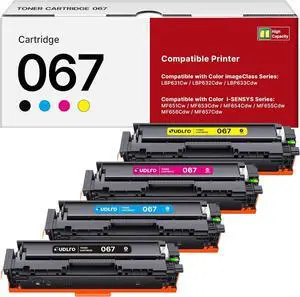 067 Toner Cartridge Set: Replacement for Canon 067 Toner Cartridge Set Work for Canon Color ImageClass MF656Cdw MF654Cdw LBP632Cdw MF653Cdw | 4 Pack with Canon Cartridge 067 Black Cyan Magenta Yellow