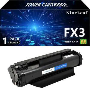 NineLeaf Compatible Toner Cartridge Replacement for Canon FX3 1557A002BA FAX L350 L4000 L6000 FaxPhone L80 ImageClass 1100 CFX-L4500IF 2060 4000 4500 6000L MultiPass L600 Laser Printer (1 Black)