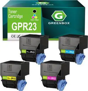 GREENBOX Compatible GPR-23 Toner Cartridge Compatible for Canon Color ImageRunner C2380 C2550 C2880 C3080 C3380 C3480 C3580 C3880 Printer Ink for 0452B003AA 0453B003AA 0454B003AA 0455B003AA Cartridge