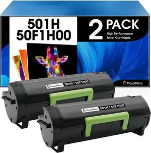 MasaiMara Black 501H 50F1H00 High Capacity Toner Cartridge for Lexmark MS310dn MS310d MS410dn MS510 MS510dn MS510dtn MS610 MS610dn MS610de MS610dte MS610dtn MS312 MS312dn MS315dn MS415 MS415dn Printer